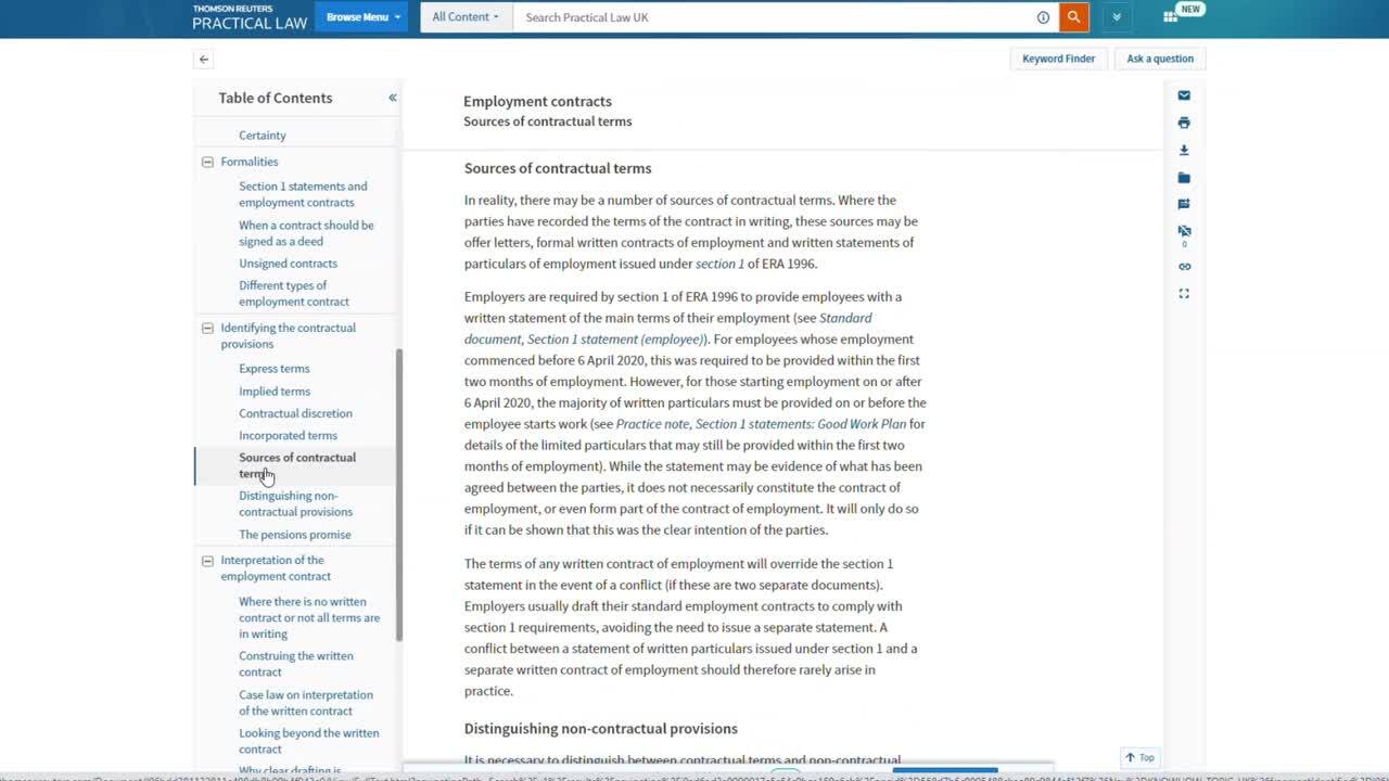 Employment contracts