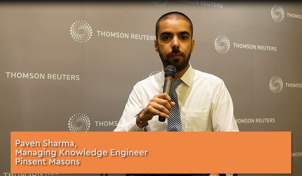 Pinsent Masons testimonial, Paven Sharma, Managing Knowledge Engineer