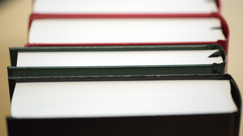 Books in a row